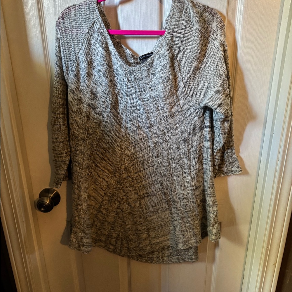 New Directions Gray Sweater